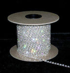 16SS (31pp) Rhinestone Chain - Crystal - Silver Plated
