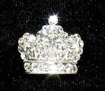 #13321 Adjustable Filled Crown Ring Rings Rhinestone Jewelry Corporation