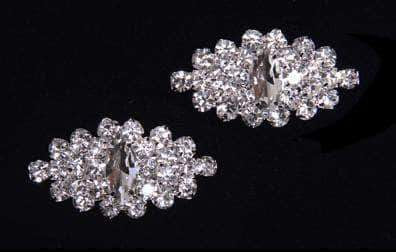 #16076 Navette Break Shoe Clips Shoe Clips Rhinestone Jewelry Corporation