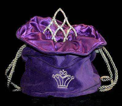 Tiara Bag - Purple Tiara Bags & Cases Rhinestone Jewelry Corporation