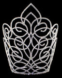 #16656 - Butterfly Gate Adjustable Crown - 11" (WTS) Tiaras & Crowns over 6" Rhinestone Jewelry Corporation