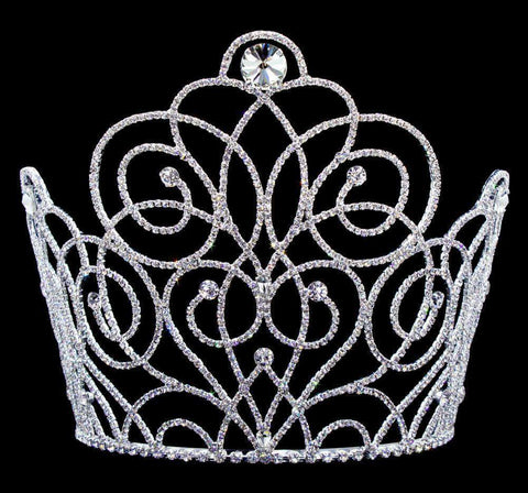 #16663 - Blooming Twist Tiara with Combs 7" Tall