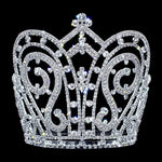 Tiaras & Crowns over 6" #17322 - The Monarch Adjustable Crown -  6.75" Tall