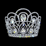Tiaras & Crowns over 6" #17359 - The Helena Adjustable Crown - 6" Tall