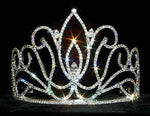 #12546 Exquisite Tulip Tiara Tiaras & Crowns up to 6" Rhinestone Jewelry Corporation