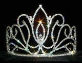 #12546 Exquisite Tulip Tiara Tiaras & Crowns up to 6" Rhinestone Jewelry Corporation