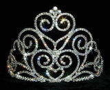 #12551 Victorian Heart Tiara - Small Tiaras & Crowns up to 6" Rhinestone Jewelry Corporation