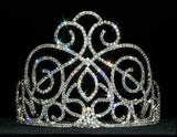 #12555 Victorian Class Tiara - 4.25" Tiaras & Crowns up to 6" Rhinestone Jewelry Corporation