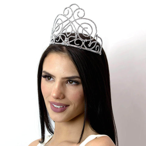 Tiaras & Crowns up to 6" #12555 Victorian Class Tiara - 4.25"