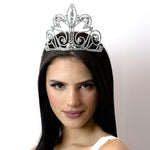 Tiaras & Crowns up to 6" #12737 Large Fleur Di Lis Tiara