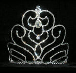 #15195 - Blooming Tulip Tiara - 5.25" Tiaras & Crowns up to 6" Rhinestone Jewelry Corporation