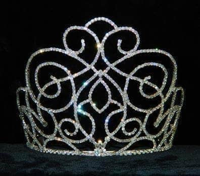 Tiaras & Crowns up to 6" #15589 Victorian Class Tiara - 5.25"