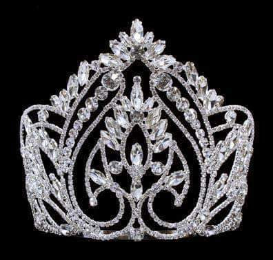 #15716 - Regal Radiance Tiara - 5" Tiaras & Crowns up to 6" Rhinestone Jewelry Corporation