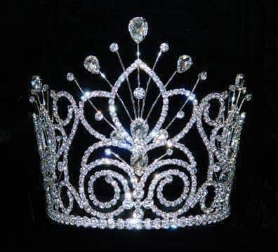Tiaras & Crowns up to 6" #16109 - Maus Spray Crown - Crystal - 6"