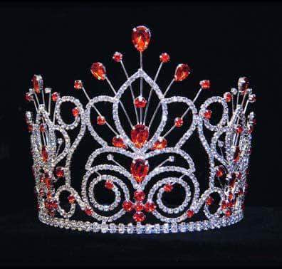 #16109 - Maus Spray Crown - Hyacinth - 6" (Limited Supply) Tiaras & Crowns up to 6" Rhinestone Jewelry Corporation