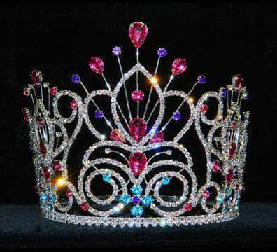 #16109LMS - Maus Spray Crown - Light Multi Silver - 6"