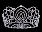 #16443 - Living Orchid Tiara - 5" Tiaras & Crowns up to 6" Rhinestone Jewelry Corporation