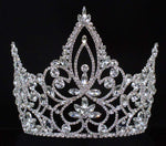 #16451 - Pageant Prime Tiara with Combs - 6" Tiaras & Crowns up to 6" Rhinestone Jewelry Corporation