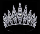 Tiaras & Crowns up to 6" #16574 - Rivoli Burst Tiara - 4" tall