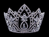 #16658 Pear Blossom Tiara with Combs 6" Tiaras & Crowns up to 6" Rhinestone Jewelry Corporation