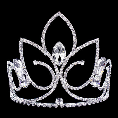 Tiaras & Crowns up to 6" #16743 - Lotus Tiara with Combs - 5"