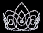#16745 - Resonating Droplets Tiara with Combs - 5" Tiaras & Crowns up to 6" Rhinestone Jewelry Corporation