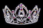 #16780abs - AB Arch Tiara with Combs 4.25" Tiaras & Crowns up to 6" Rhinestone Jewelry Corporation