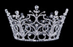 #16794 Iron Gate Bucket Crown Tiaras & Crowns up to 6" Rhinestone Jewelry Corporation