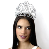 Tiaras & Crowns up to 6" #16804 - Ocean Concierto Tiara with Combs - 4.5"