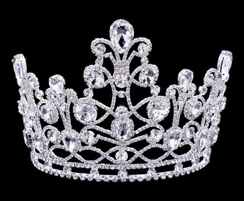 #16877 Grand Fountain Tiara with Combs - 5.75"