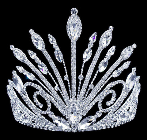 #17045 - Peacock Tiara with Combs - 6"