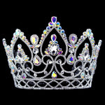 Tiaras & Crowns up to 6" #17221-abs - AB Arch Crown - 6"