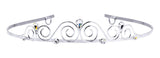 #14692 - Celtic Circles Wire Tiara Tiaras up to 1" Rhinestone Jewelry Corporation