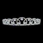 #12089 Skip Crystal Tiara Tiaras up to 1.25 " Rhinestone Jewelry Corporation