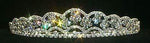 #12091 Floating Flowers Tiara Tiaras up to 1.25 " Rhinestone Jewelry Corporation