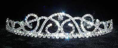 #12252 -Celtic Waves Tiara Tiaras up to 1.25 " Rhinestone Jewelry Corporation