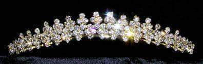 #13203G - Graduated Tiara Tiaras up to 1.25 " Rhinestone Jewelry Corporation