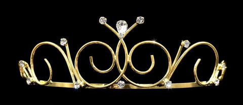 #14697G - Poseidon Princess Wire Tiara - Gold Plated