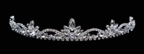 #16197 - Pageant Praise 1 1/8" Tiara Tiaras up to 1.25 " Rhinestone Jewelry Corporation