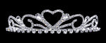 #16235 - Sweetheart Tiara with Combs Tiaras up to 1.25 " Rhinestone Jewelry Corporation