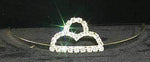 Tiara - Small Mountains Crystal Tiara #10900 Tiaras up to 1.25 " Rhinestone Jewelry Corporation