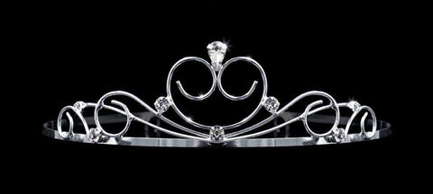 #14694 - Tranquility Wire Tiara Tiaras up to 1.5" Rhinestone Jewelry Corporation