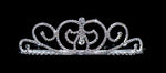 #15197 - Blooming Tulip Tiara - 1.5" Tiaras up to 1.5" Rhinestone Jewelry Corporation