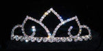 #16002 - Arabia Crystal Tiara with Combs Tiaras up to 1.5" Rhinestone Jewelry Corporation