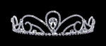 #16240 - Royal Scroll Tiara with Combs Tiaras up to 1.5" Rhinestone Jewelry Corporation