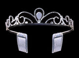 Tiaras up to 1.5" #16240 - Royal Scroll Tiara with Combs