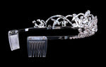 #16241 - Royal Princess Cluster Tiara with Combs - 1.5" Tiaras up to 1.5" Rhinestone Jewelry Corporation