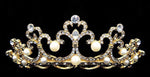 #11518 - Pave Crystal Tiara - Gold Plated