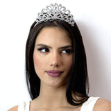 #11522 - Pave Crystal Tiara Tiaras up to 2" Rhinestone Jewelry Corporation