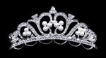 #12063  Royal Pearl and Pave Rhinestone Tiara